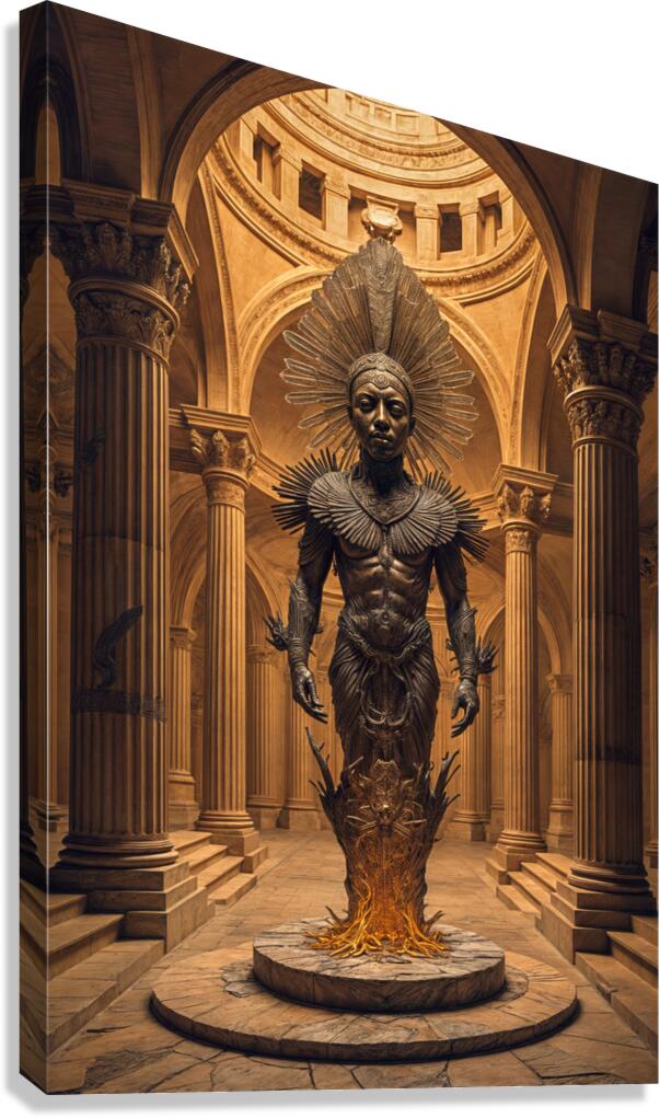  Imposing Statue  Canvas Print