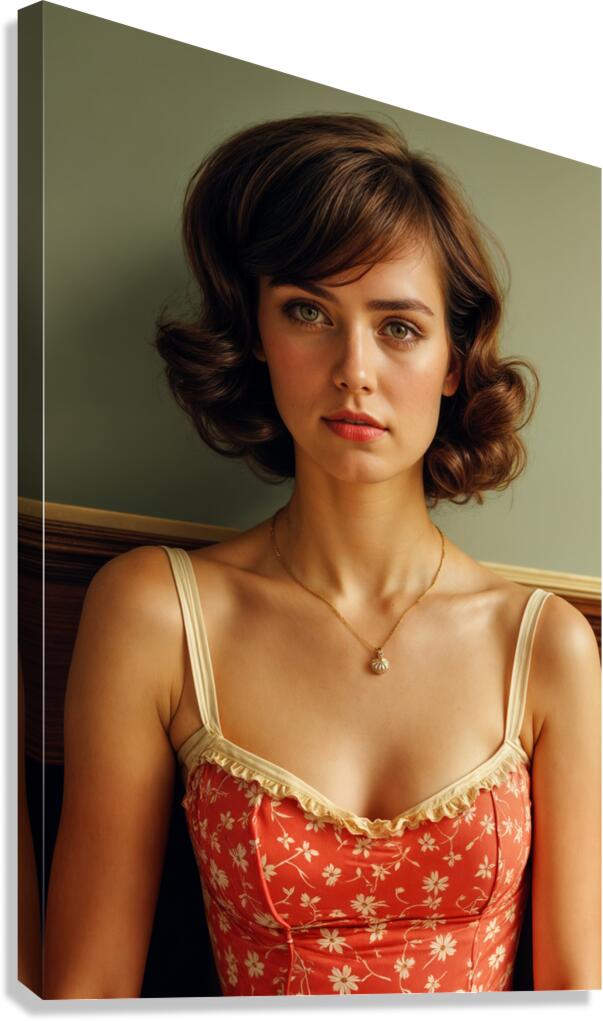 Framing Her Features  Canvas Print