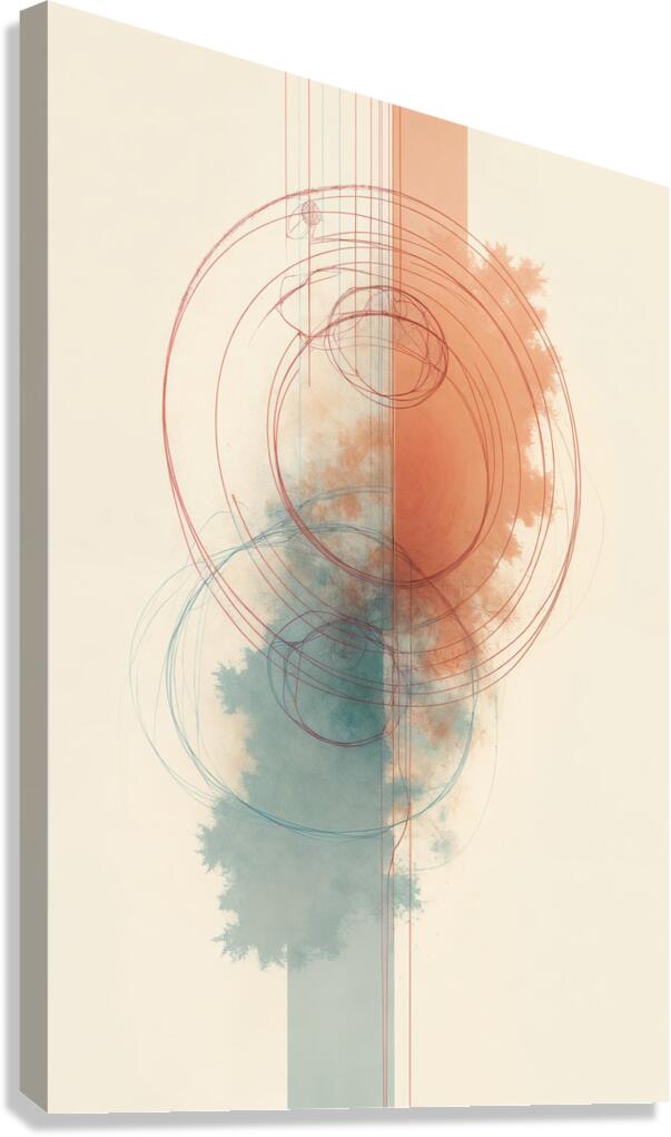  Muted Blue  Canvas Print
