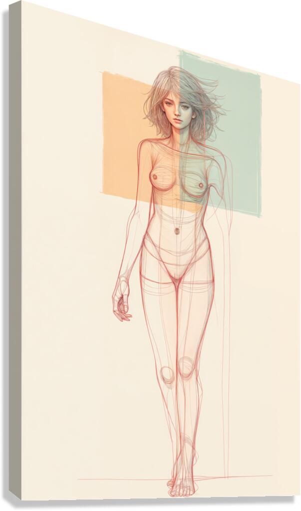  Walking Pose  Canvas Print
