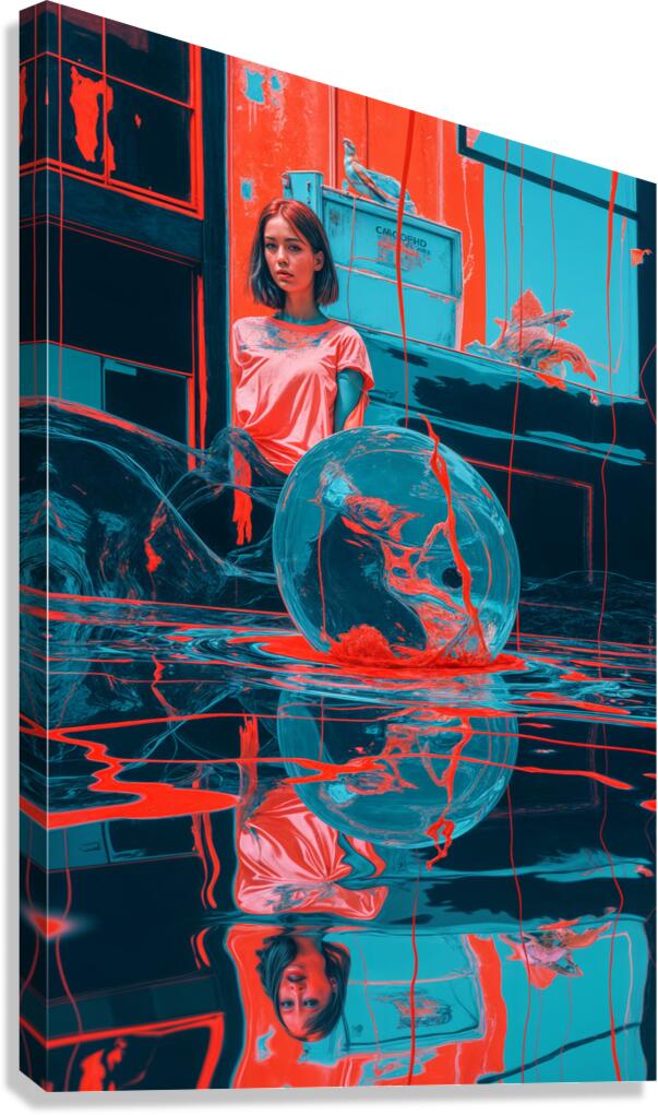  Distorted Reflection  Canvas Print
