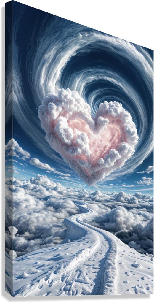  Heart Shaped Cloud  Canvas Print