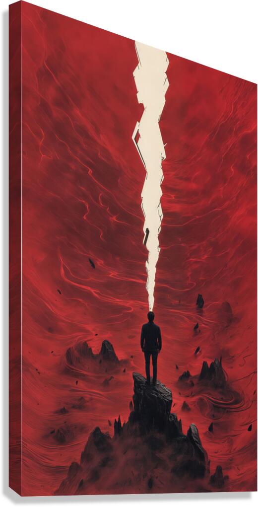  Red Landscape  Canvas Print