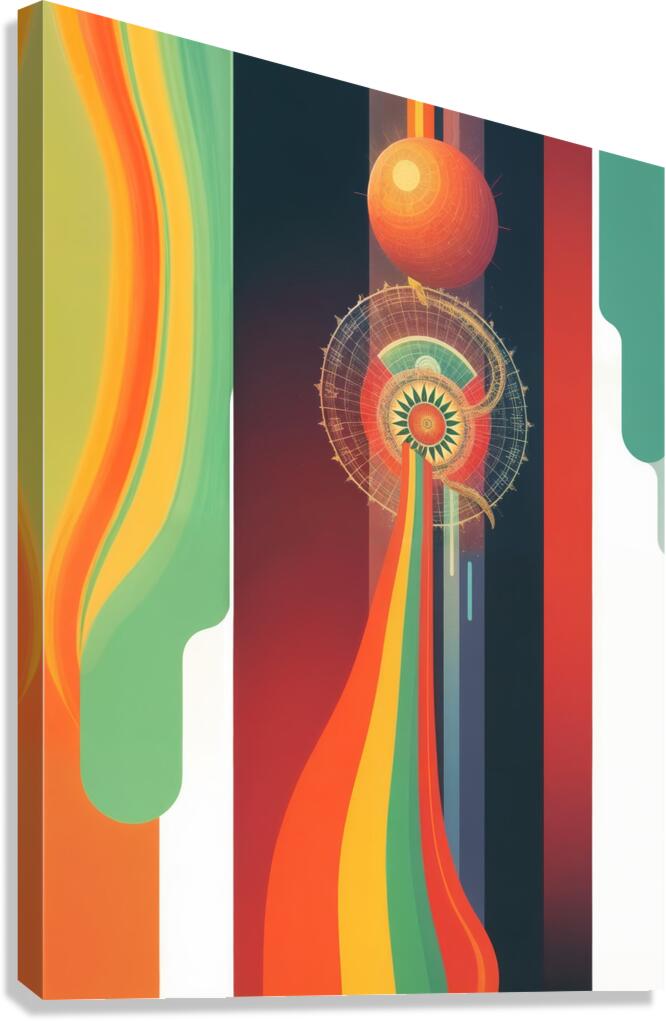  Rainbow Like Shape  Canvas Print