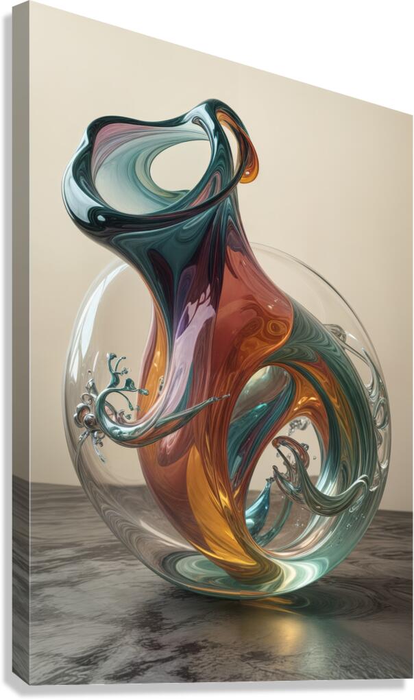  Twisting Shapes  Canvas Print