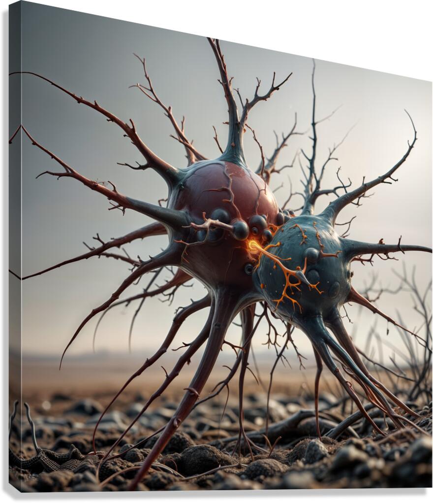  Interconnected Neurons  Canvas Print