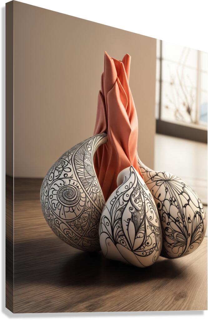  Shaped Vases  Canvas Print
