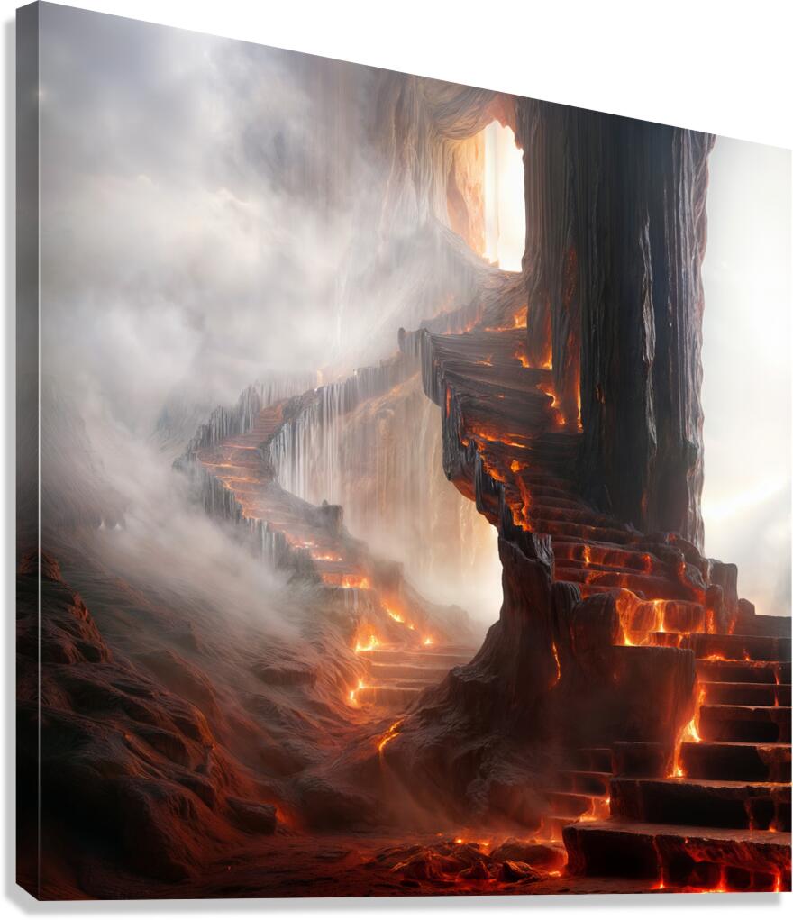  Dark Obsidian Canvas Print