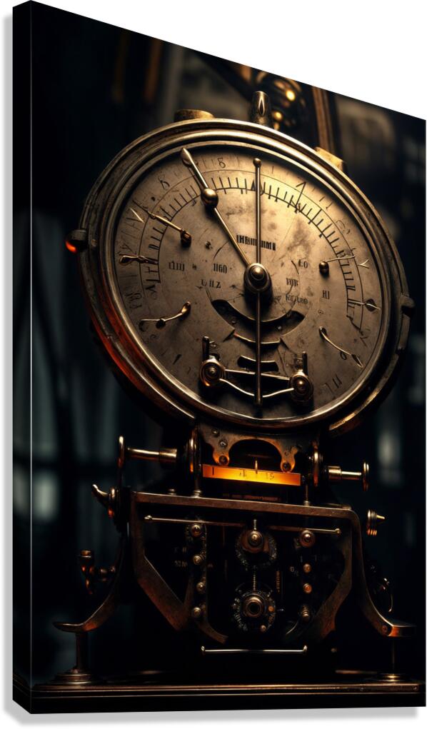 Brass Colored Device Canvas Print