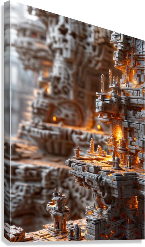 Labyrinthine Construct Canvas Print