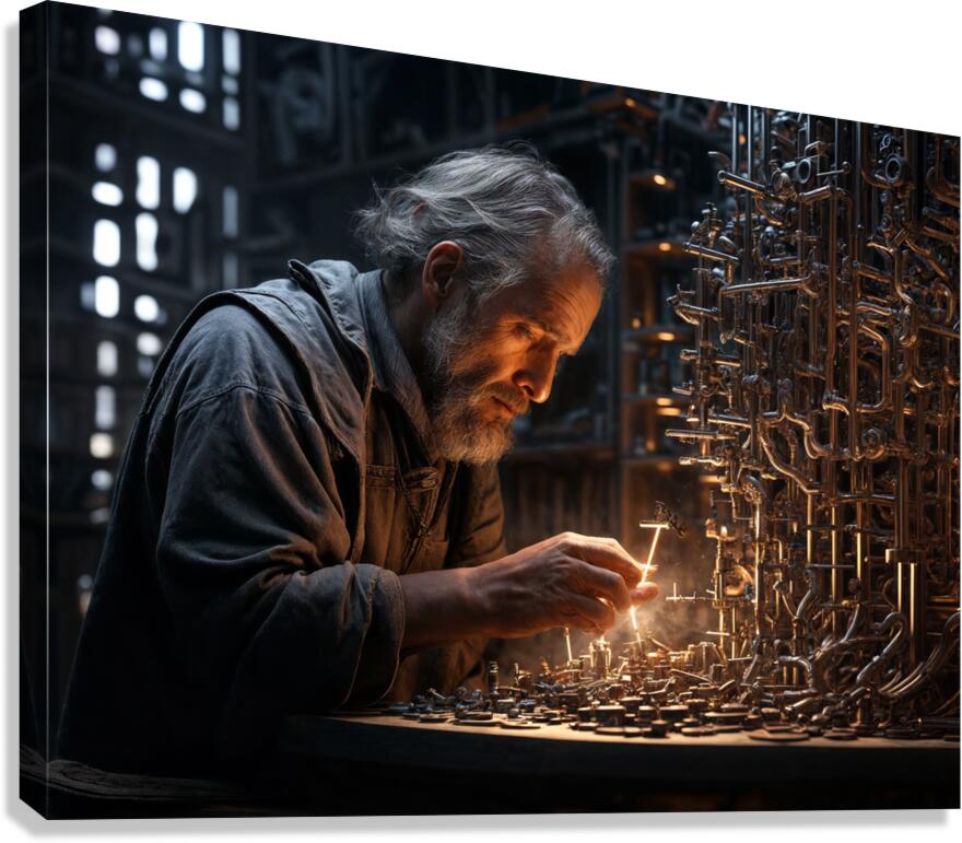  Focused Expression Canvas Print