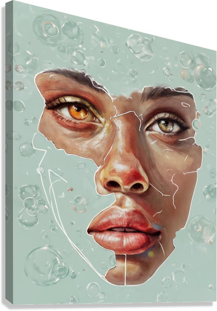  Fragmented Visage Canvas Print