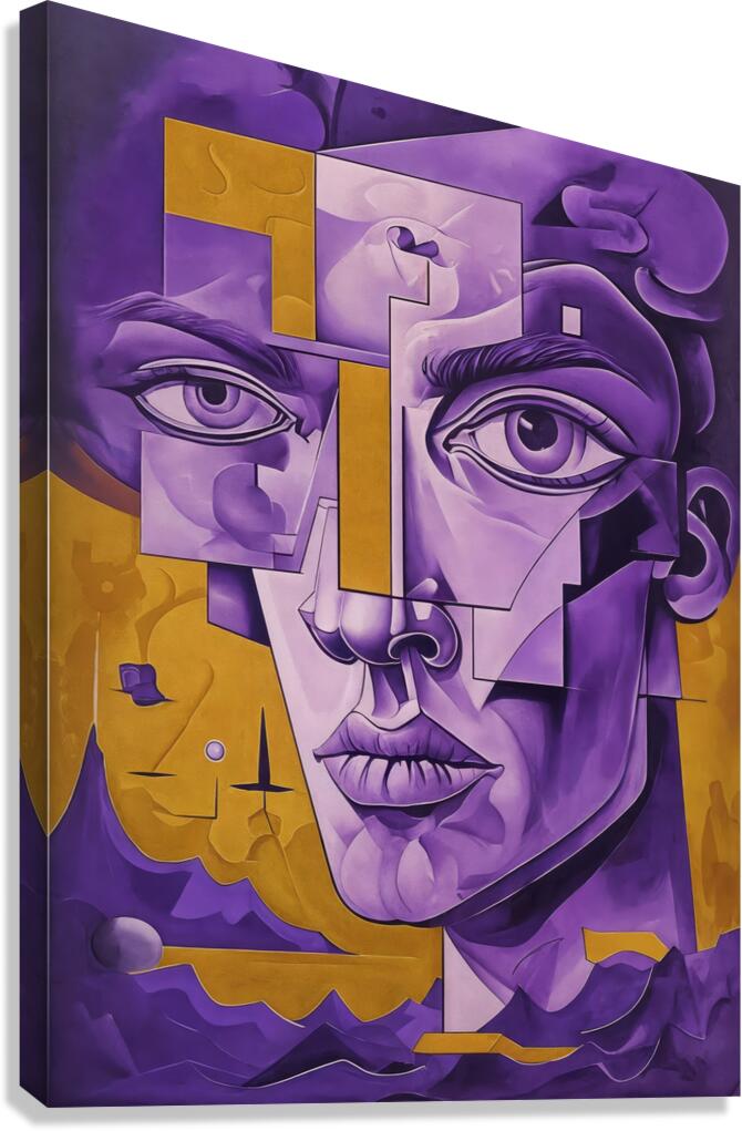  A Mans Face Canvas Print