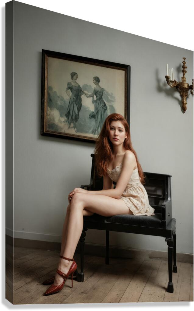  Piano Bench Canvas Print