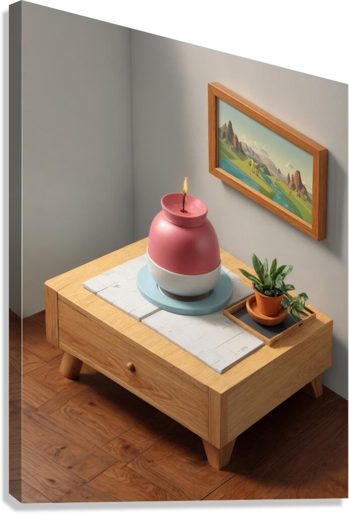  Spherical Candle Canvas Print