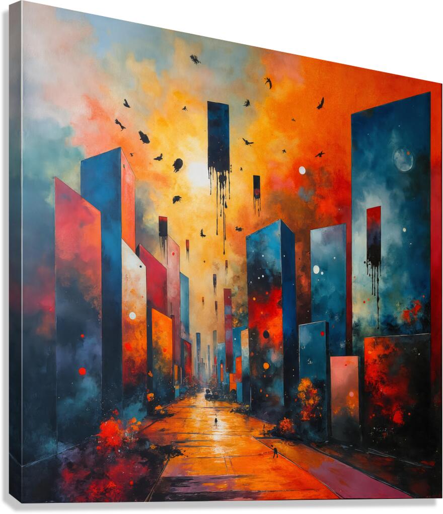 Haunting Cityscape  Canvas Print