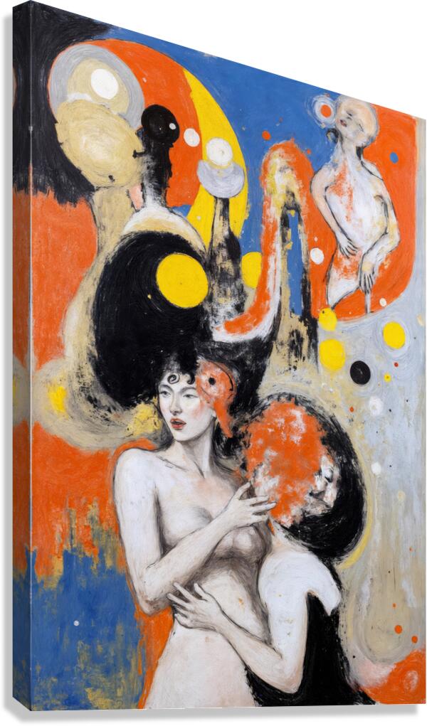 Figurative Intimacy  Canvas Print