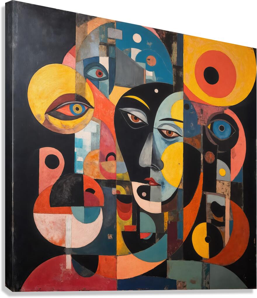 Dimensional Portrait  Canvas Print