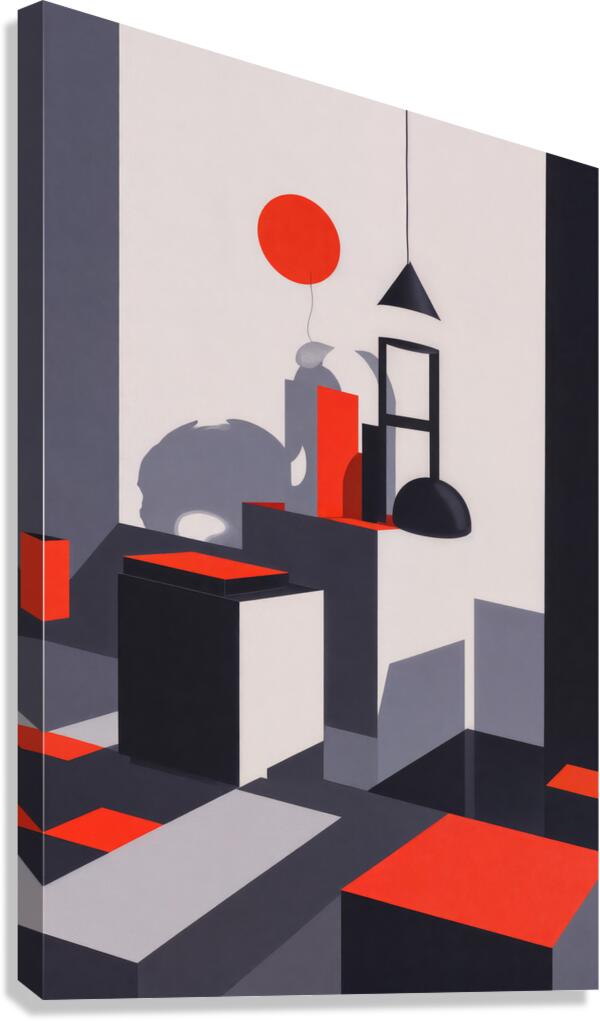 Spatial Geometry  Canvas Print