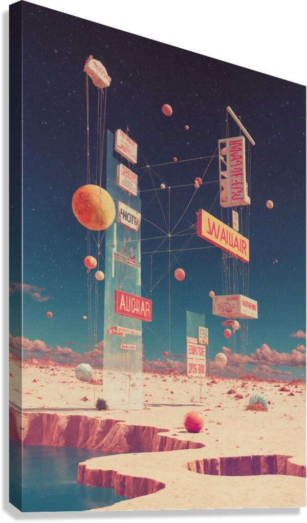 Enigmatic Alphabets  Canvas Print