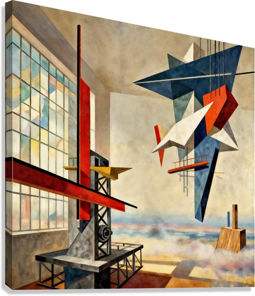 Diagonal Shadows  Canvas Print