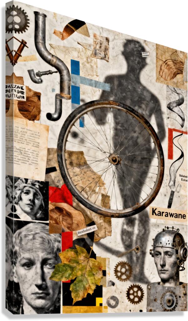 Collage Novel  Canvas Print