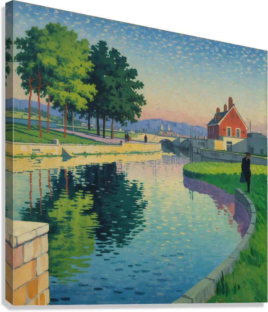 Glassy Ledger  Canvas Print