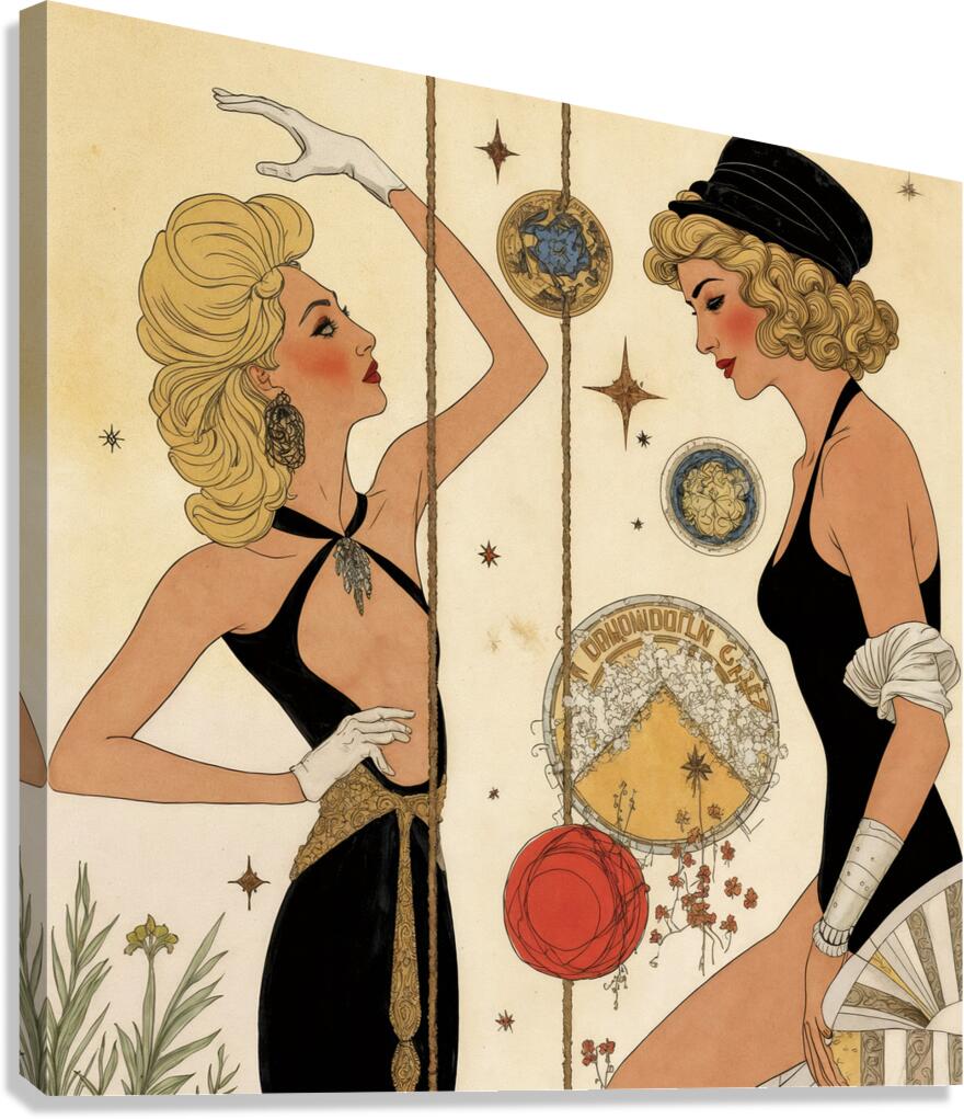 Gilded Poster  Canvas Print