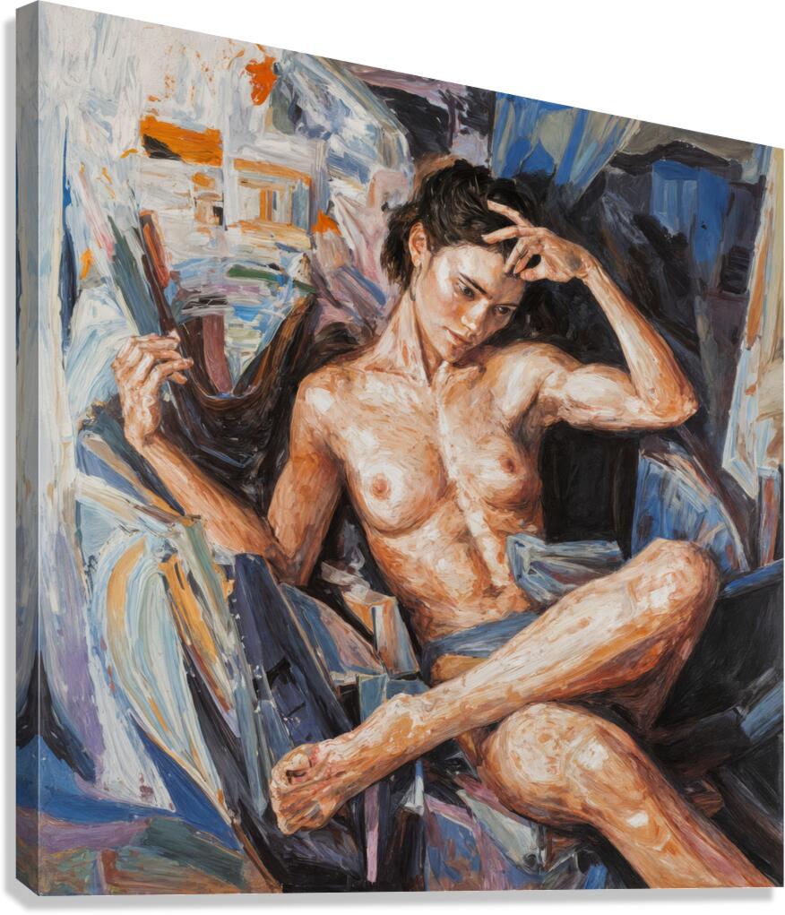 Model Muscle  Canvas Print
