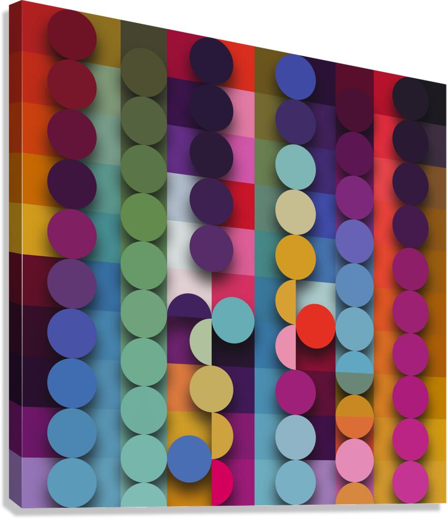 Color Code 2 Shadows Canvas Print