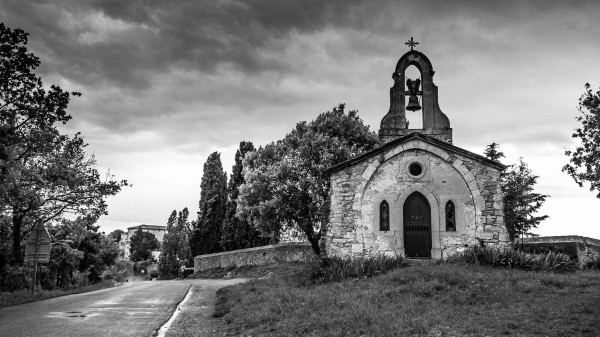 Roadside Chapel in France by bj clayden photography