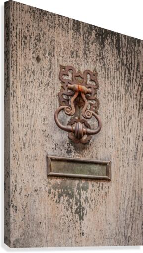 Rusty Door Knocker Canvas Print