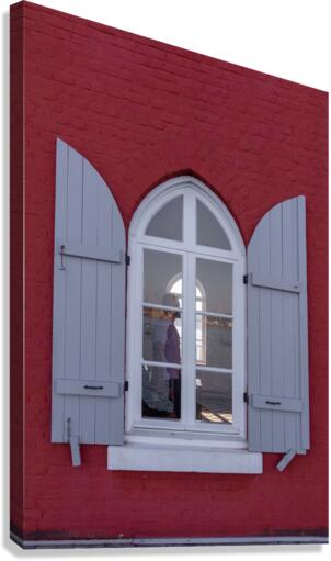 Fisgard Lighthouse window Canvas Print