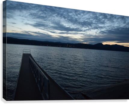 Dusky Dock on Champlain  Canvas Print
