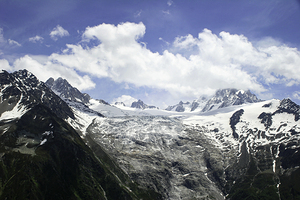Glacier Above Chamonix France 