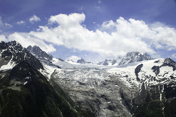 Glacier Above Chamonix France  by Samuel Unger
