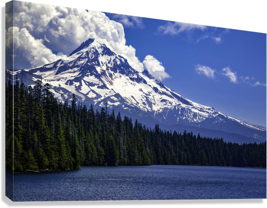 Mountain and Lake Mt. Hood Canvas Print