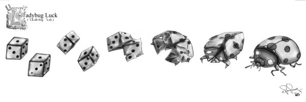 L for LadyBug Luck Print