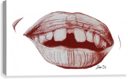 Gappy smile Canvas Print