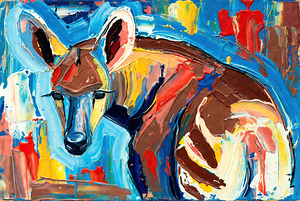 Vibrant Okapi Portrait