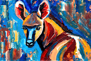 Tropical Okapi Portrait