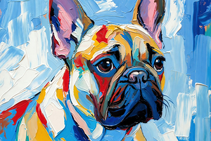 Abstract French Bulldog Portrait