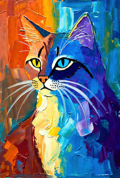 Chimera Cat Portrait by Chris Butler