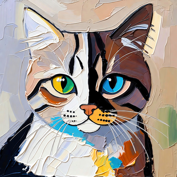 Chimera Cat Portrait by Chris Butler
