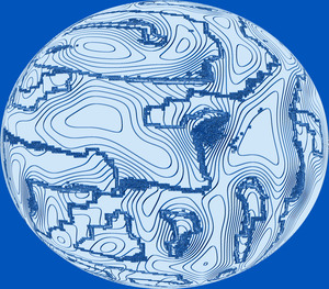 Blue sphere.