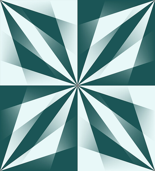 Green Geometric. Print