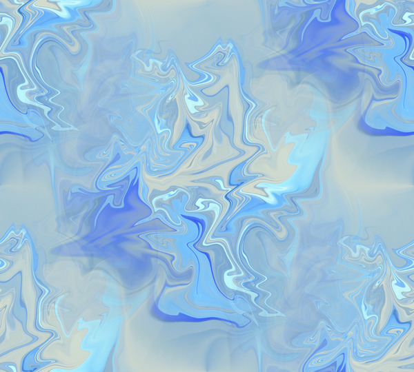 Blue ripples. Print