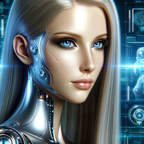 Beautiful Blue Eyed Bionic Woman  by HLW
