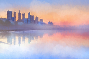 Atlantic Sunrise Coastal Abstract