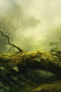 Blue Ridge Forest Draped in Fog